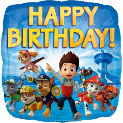 paw patrol compleanno palloncino