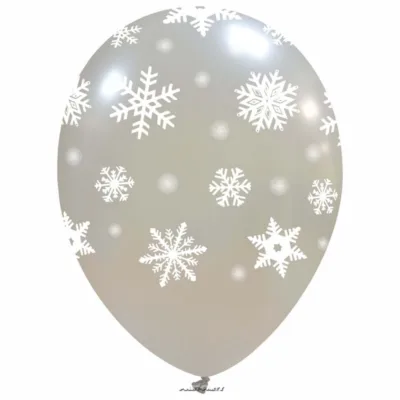 PALLONCINI FIOCCHI DI NEVE FROZEN 12 INCH. M CF. 100 PZ. - immagine 2