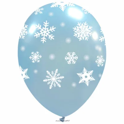 PALLONCINI FIOCCHI DI NEVE FROZEN 12 INCH. M CF. 100 PZ. - immagine 3