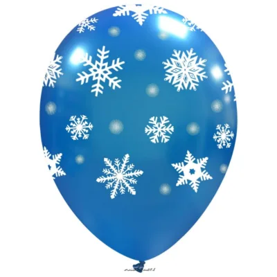 PALLONCINI FIOCCHI DI NEVE FROZEN 12 INCH. M CF. 100 PZ. - immagine 5