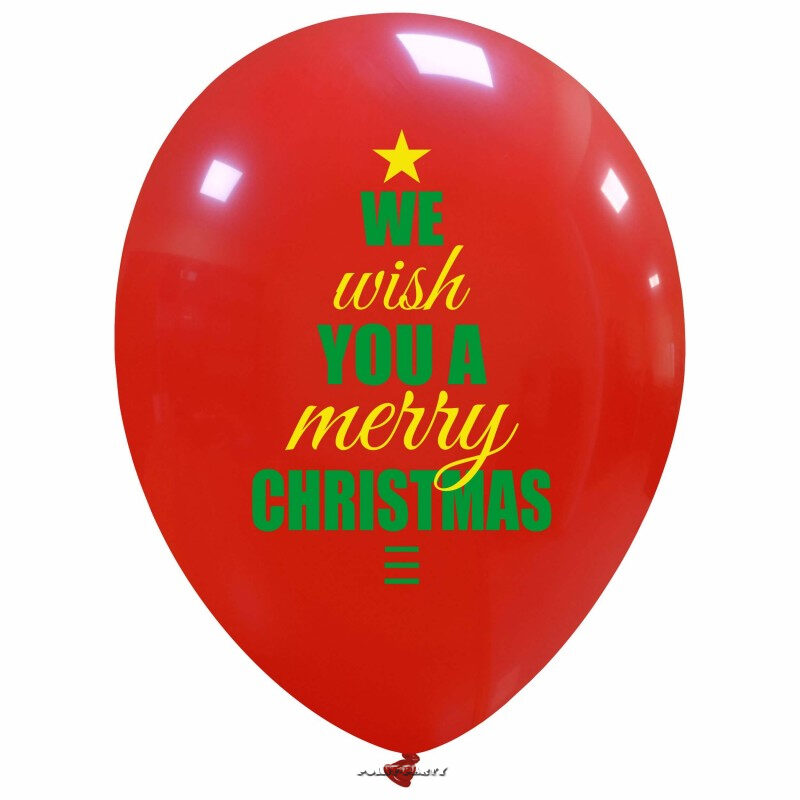 palloncini we wish you a merry chrystmas