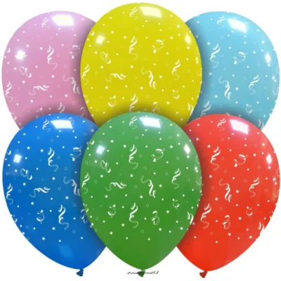 PALLONCINI P 12 INCH. STELLE FILANTI CF. 100 PZ.