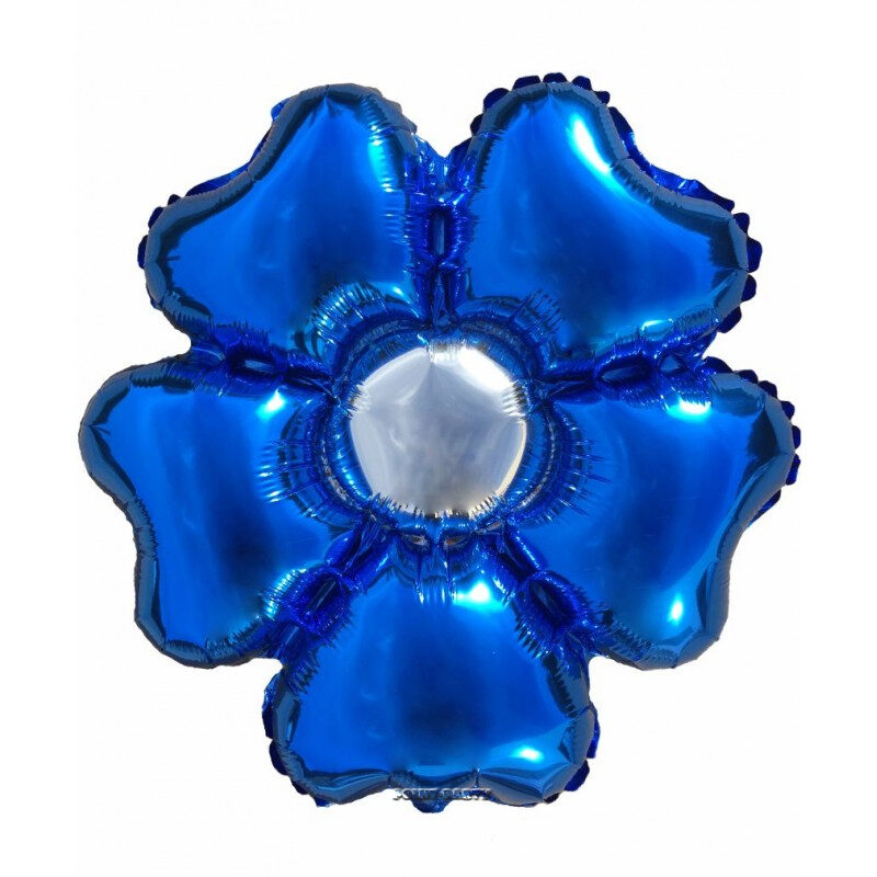 PALLONCINI MYLAR 22 INCH. FIORE BLU CF. 1 PZ.