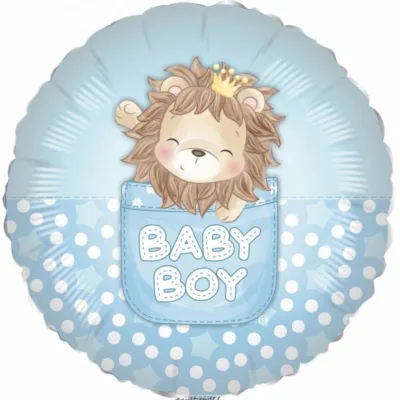 palloncino mylar nascita baby shower leoncino