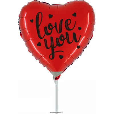 love you palloncino micro cuore