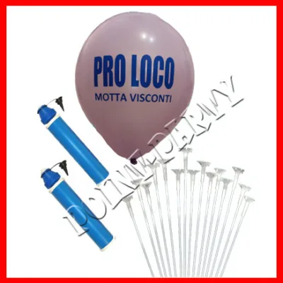 kit 100 palloncini pubblicitari